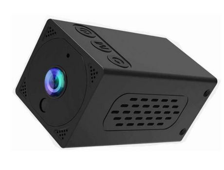 Mini cámara inalámbrica Wifi HD con monitoreo remoto inalámbrico alimentado por batería para una casa pequeña, color negro YIZHOOD