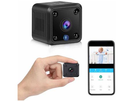 Mini cámara inalámbrica para el hogar secreto Niñera Alerta de detección de movimiento Audioblack YIZHOOD