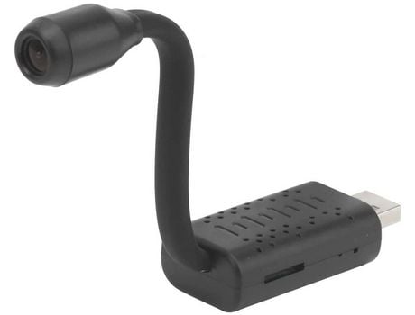 Mini cámara WiFi cámara semirrígida de serpiente 1080P HD AI Detección humana APP Alarma Cámara web incorporada USB 32g Portátil Ligero (negro) YIZ...