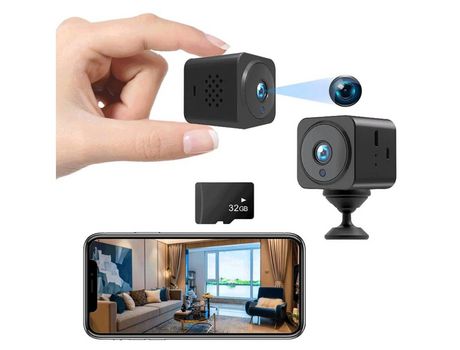 Cámara de Seguridad Inalámbrica 1080P HD Conexión Wifi Cámara Remota con Intercomunicador Bidireccional Visión Nocturna y Negro YIZHOOD