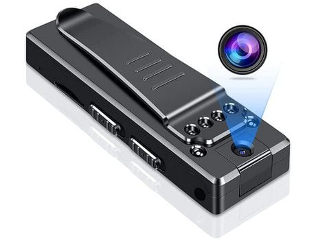 Mini cámara de seguridad de cuerpo pequeño, grabadora de vídeo inalámbrica portátil, color negro YIZHOOD