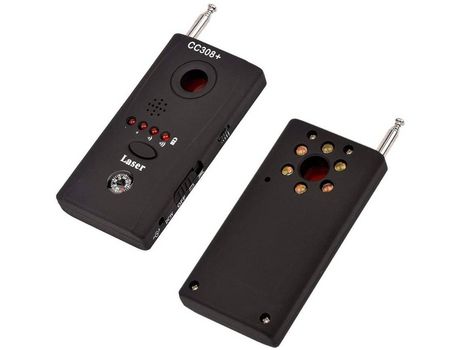 Cámara oculta inalámbrica GSM - Buscador de errores Dispositivo de audio GPS - Lente RF - CC308 Rastreador de spyware Negro YIZHOOD