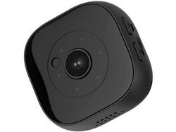 Mini cámara de vigilancia interior Wifi HD con sensor de movimiento y función de visión nocturna negro YIZHOOD