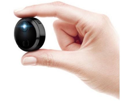 Cámara Espía Wifi Vigilancia De Seguridad Inalámbrica Oculta Full Hd 1080P Negra YIZHOOD