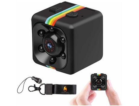 Mini Cámara Cámara De Seguridad Inalámbrica Oculta Hd 1080P Visión Nocturna Negra YIZHOOD