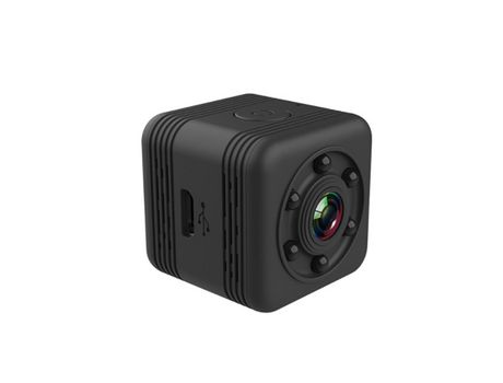 Mini cámara inalámbrica Wi-Fi Detección de movimiento Visión nocturnaNegro YIZHOOD