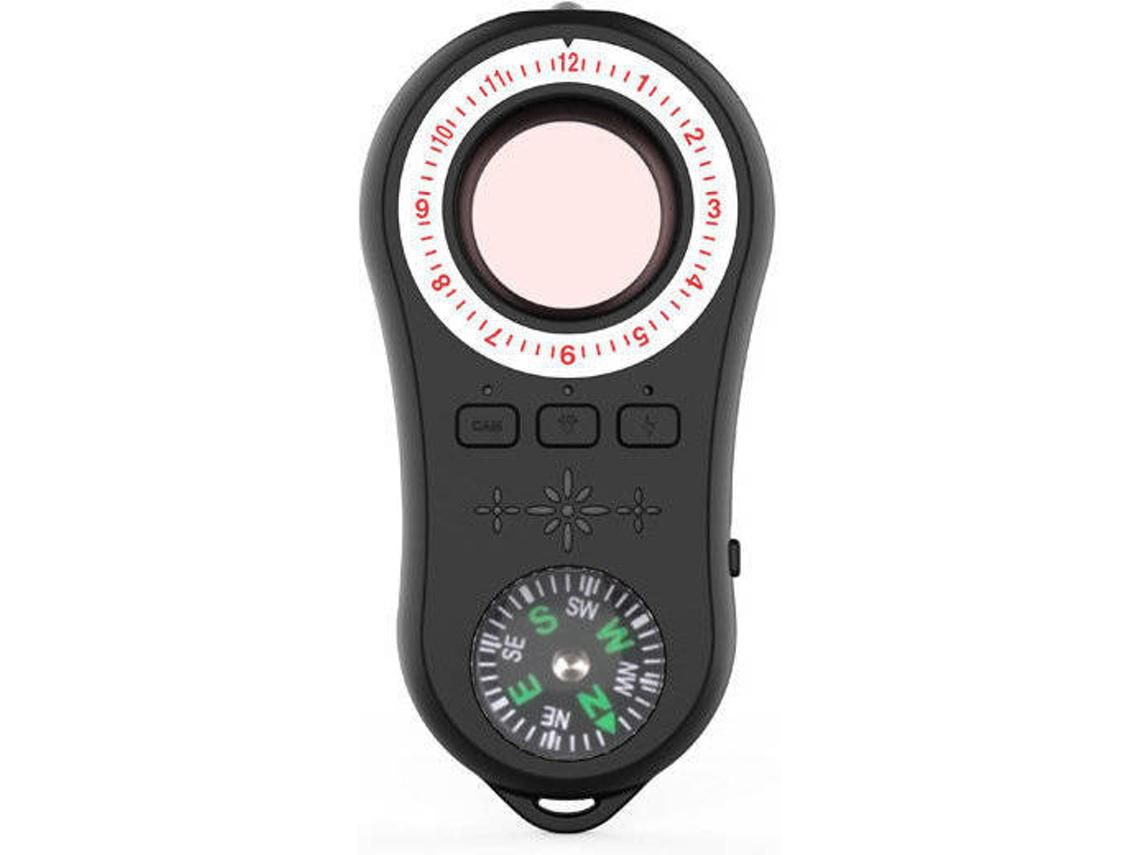 Detector De Alta Sensibilidad Cámara Antirrobo De Hotel Artefacto Antiescuchas Alarma De Precisión Inalámbrica,Black YIZHOOD
