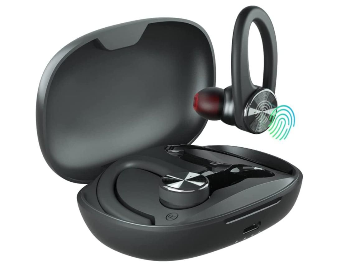 Auriculares inalámbricos Enkers Auriculares Bluetooth para entrenamiento Ios Android - Negro YIZHOOD