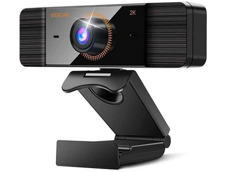 YIZHOOD Webcam 2K Full HD 1080P Web Cam con micrófono USB Web Cam para computadora portátil de escritorio Negro YIZHOOD