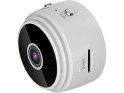 Mini Camara Espía Wifi A9 1080P con Visión Nocturna y Detección de Movimiento Dvr Ángulo de Visión 150 Blanco YIZHOOD