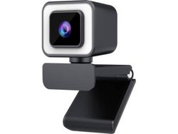 Cámara web HD 1080P 2K con micrófono utilizada para grabar llamadas, juegos, reuniones, cursos en línea, negro YIZHOOD
