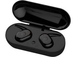 Auriculares magnéticos inalámbricos - con estuche de carga - Compatible con Bluetooth - 5mW(Negro) YIZHOOD