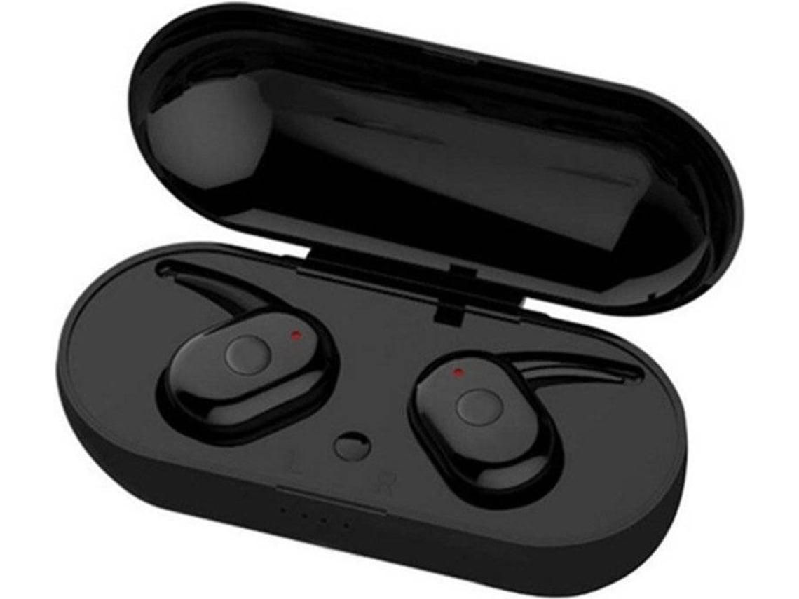 Auriculares magnéticos inalámbricos - con estuche de carga - Compatible con Bluetooth - 5mW(Negro) YIZHOOD
