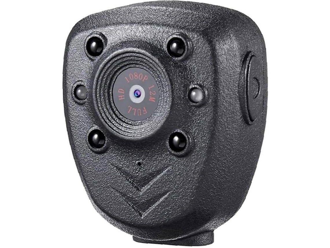 Mini cámara portátil de visión nocturna con memoria 1080P de 32Gb adecuada para el hogar al aire libreNegro YIZHOOD