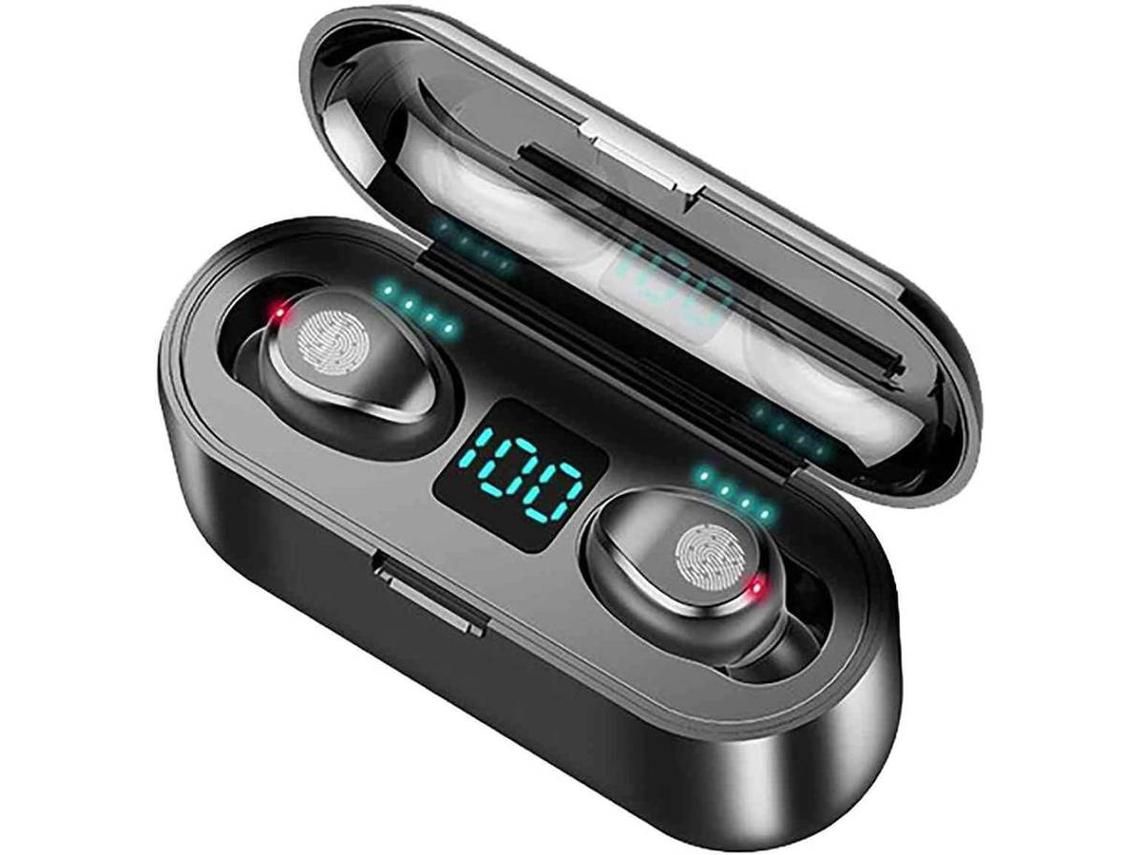 Auriculares deportivos inalámbricos Bluetooth 5.0 F9 TWS(Negro) YIZHOOD