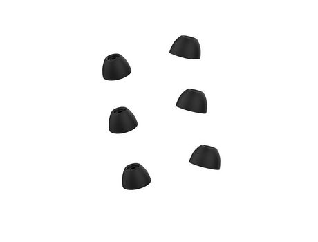 Pontas de fone de ouvido macias para fones de ouvido intra-auriculares Samsung Galaxy Buds 2 de 3,8 mm, 3 pares Negro