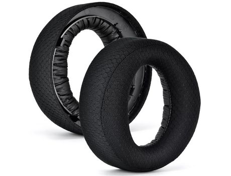 Estilo de emenda, capas de almofada de espuma de memória macia para fone de ouvido Sony PS5 Negro