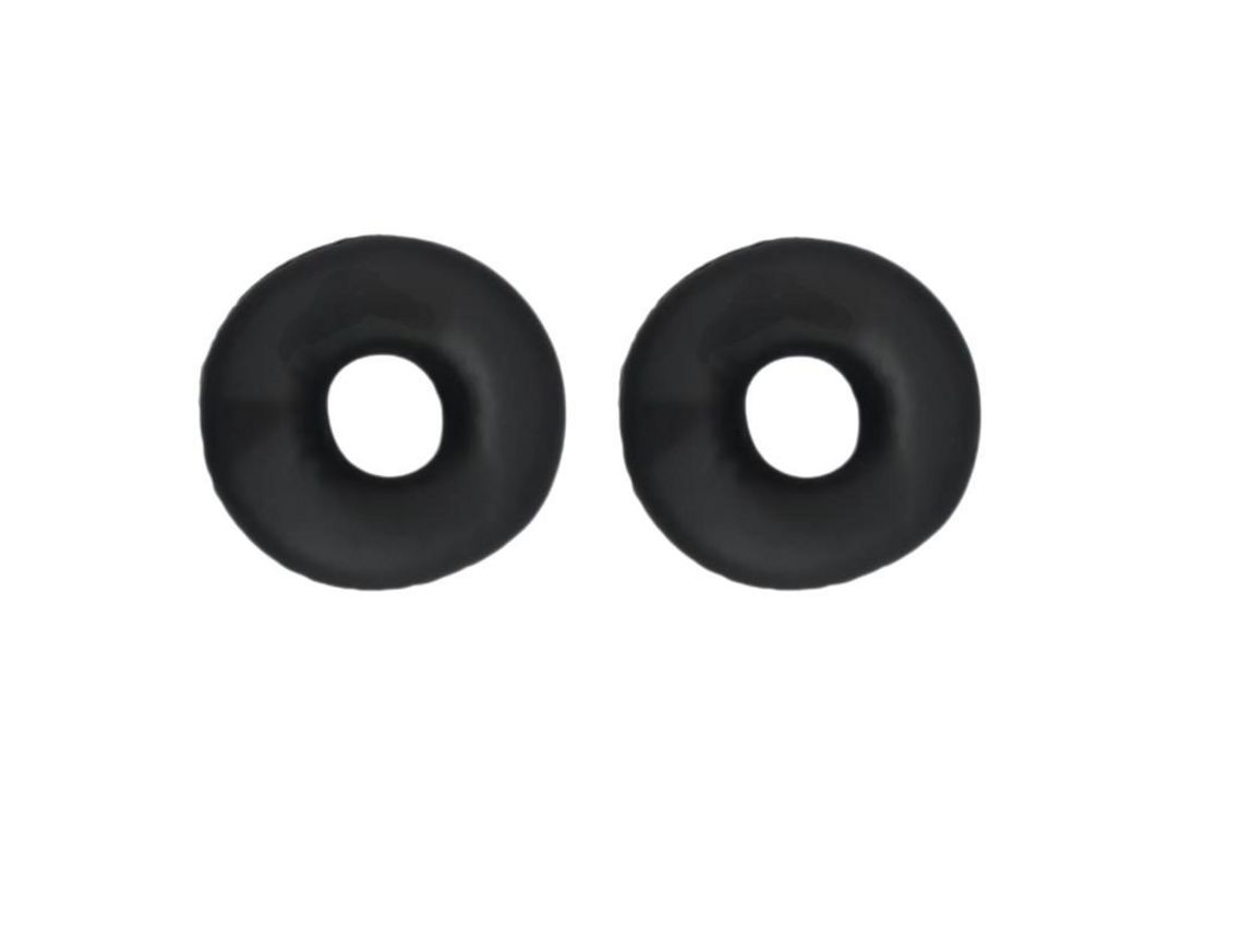 1 par de almofadas de ouvido de couro de proteína PU para Logitech H600/H390 Negro