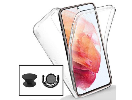 Kit Capa 3x1 360 Impact Protection 1 GripHolder 1 Suporte GripHolder Preto PHONECARE para Xiaomi Poco F5 Pro - Transparente/Preto