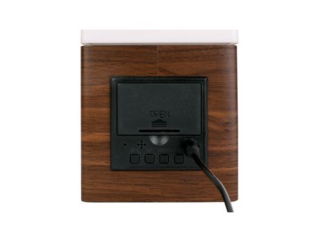 Reloj despertador de chapa de madera KARLSSON Frosted Light LED