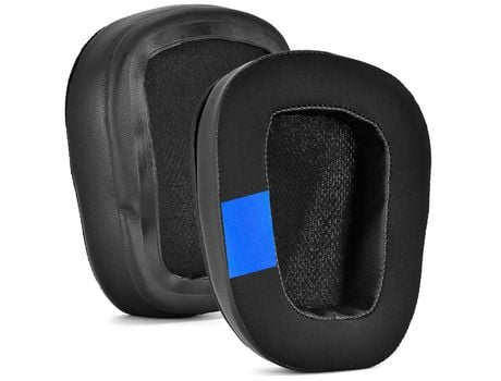 Almofadas de substituição com capa de almofada de espuma de memória para Logitech G633/G933 Negro