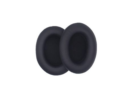 1 par de protetores auriculares de substituição de fone de ouvido de couro proteico para Mpow 059 Negro