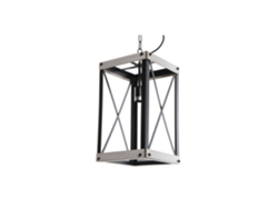 Lampara Techo Metal Metal E27 Marron 25x25x43cm