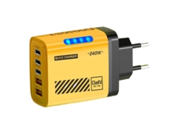 Carregador Usb Formato Cubo Portátil 5 Entradas, Adaptador Pequeno Para Viagens, Ambientes Internos, Externos, Casa E Escritório.