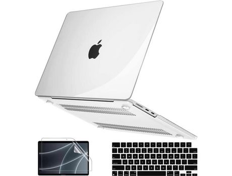 Teclado De Pantalla Protectora De Cubierta 360 Para Macbook Pro M1 13 2020 A2338 Transparente