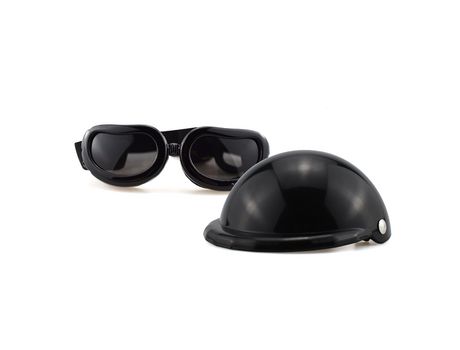 ELKUAIE Casco para perros Gafas de cción UV Gafas de sol para perros Gafas para perros