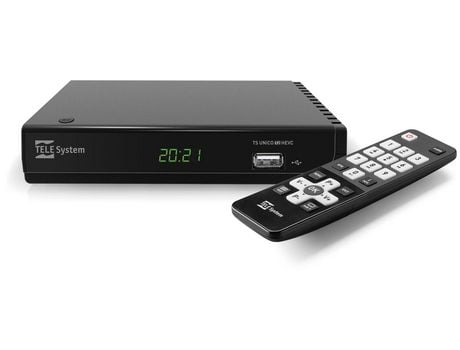 TELE System UNICO T2HEVC/01 Terrestre Full HD Negro