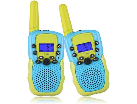 2 piezas de walkie-talkie para niños (verde y azul)