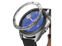 Protección RINGKE Bezel Styling Marco Anillo Sobre Samsung Galaxy Watch 3 41 Mm Plata Gw3-41-01
