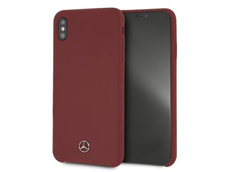 Funda MERCEDES Mehci65Silre iPhone Xs Max Czerwony/Red Linha de Silicona