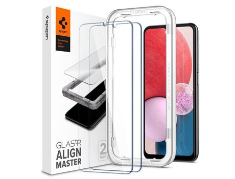 Película Cristal Templado para SPIGEN Alm Glas.Tr 2 Pack Samsung Galaxy A13 4G / Lte Clear