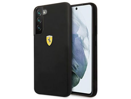 Funda FERRARI Fessihcs22Sbk S22 S901 Negro/Negro On Track Silicona