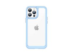 Funda Outer Space para iPhone 12 Pro Max Dura con Marco de Gel Azul