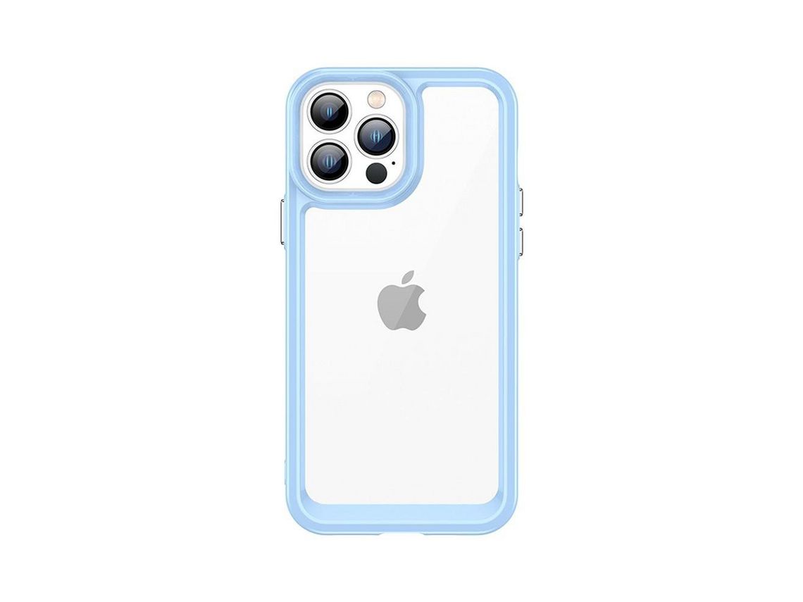 Funda Outer Space para iPhone 12 Pro Max Dura con Marco de Gel Azul