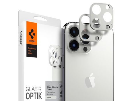 Película Cámara para iPhone 13 Pro y 13 Pro Max SPIGEN PVC Gris