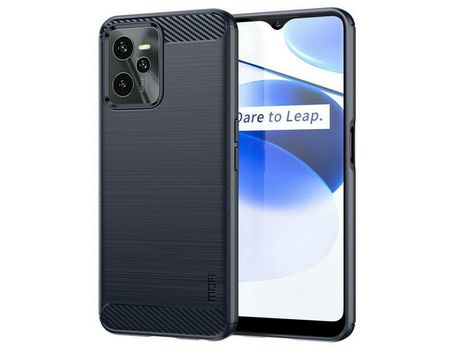 Funda FORCELL Carbon para Realme C35 Negro