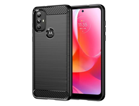 Funda Motorola Moto G Power 2022 HURTEL Efecto Carbono Negro