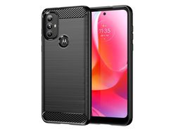 Funda Motorola Moto G Power 2022 HURTEL Efecto Carbono Negro
