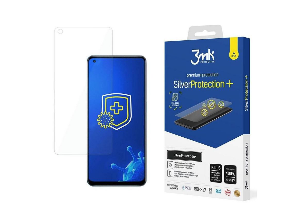 Película Realme 9 Pro Plus 5G 3Mk Anti Microbial Plateado