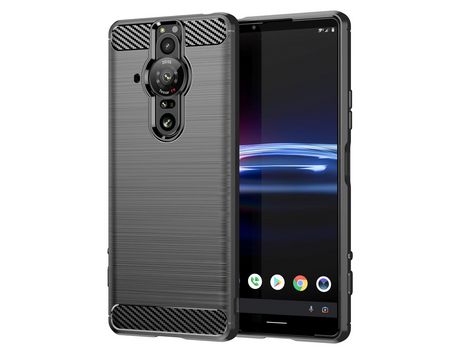 Funda de Tpu Flexible Carbon para Sony Xperia Pro-I Negro