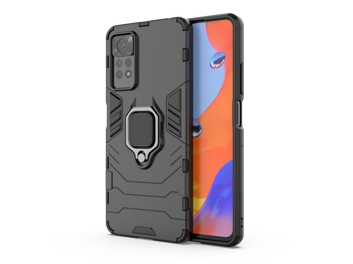 Funda para Xiaomi Redmi Note 11S HURTEL Rígida Soft Negro