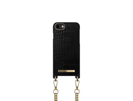 Funda Colar de IDEAL OF SWEDEN para iPhone 8 / 7 / 6S / Se Jet Negro Croco