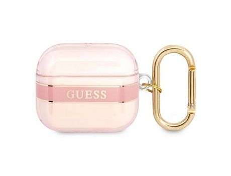 Funda GUESS Gua3Hhtsp Airpods 3 Rosa / Rosa Strap Collection