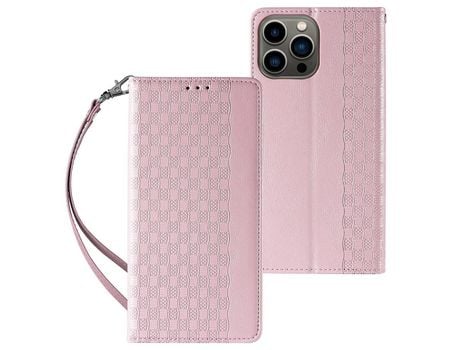 Funda iPhone 13 Pro Colgante con Mini Cordón Rosa