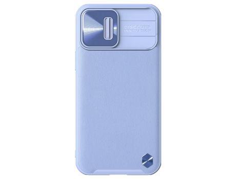 Funda de Couro Sintético NILLKIN Camshield para iPhone 13 Pro Max Roxa