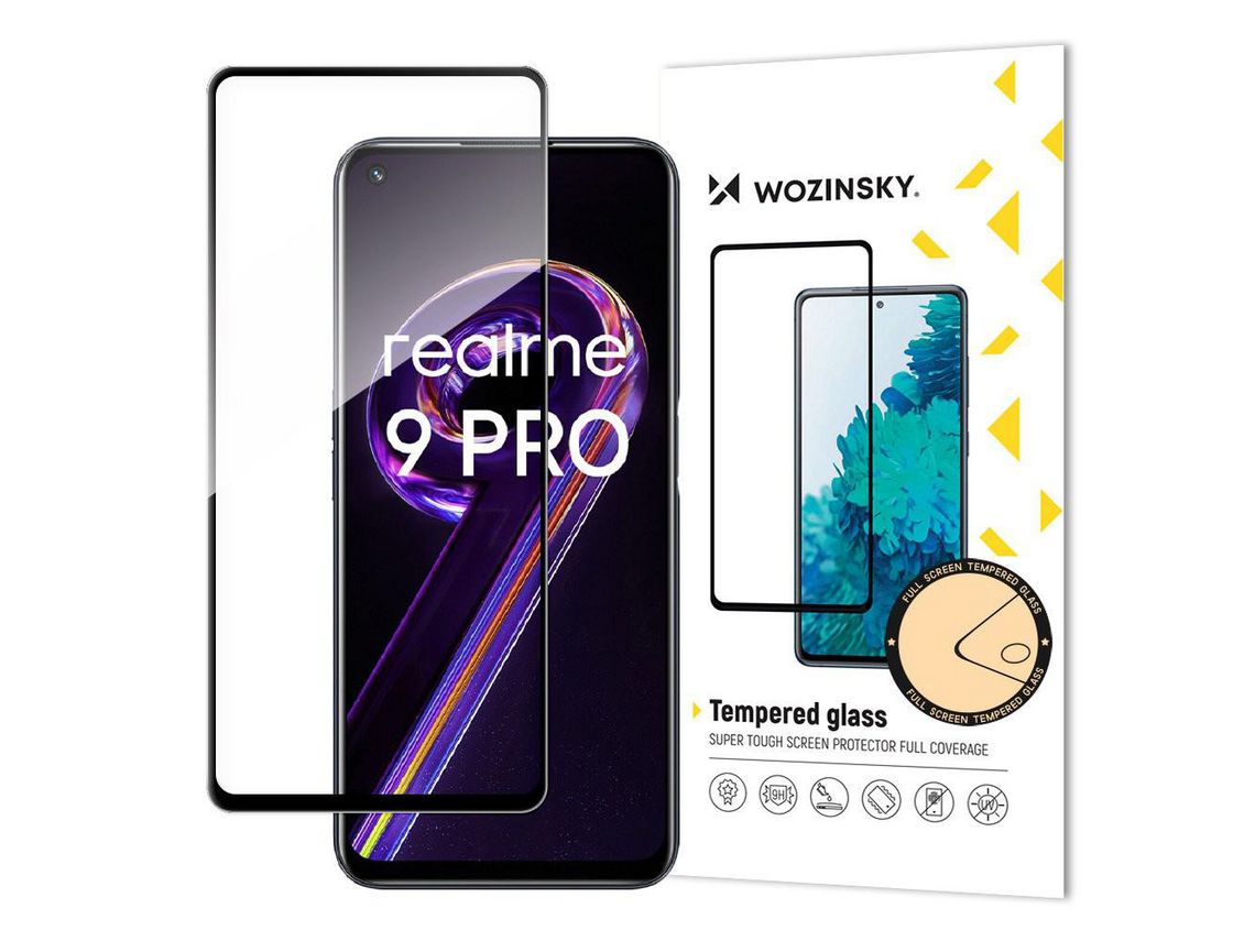 Película Cristal Templado para para Realme 9 Pro Negro
